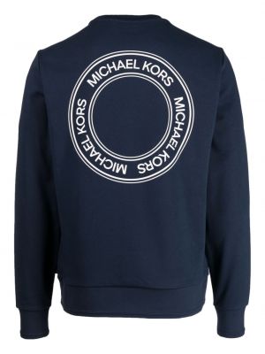Sweatshirt aus baumwoll mit print Michael Kors blau