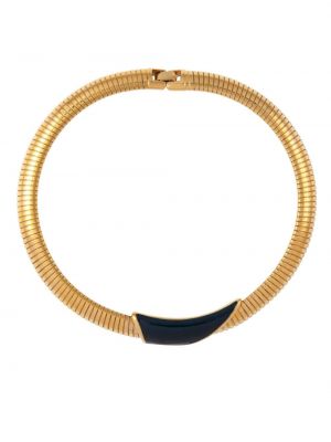 Colier cu model piele de șarpe Susan Caplan Vintage auriu