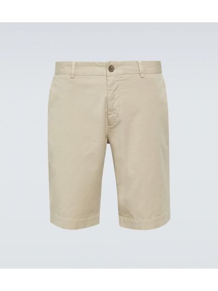 Pantalones cortos de algodón Sunspel beige