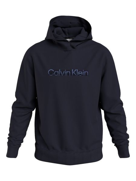 Хлопковое худи Calvin Klein синее