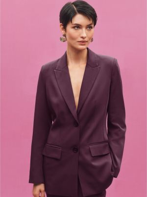 Фиолетовый приталенный пиджак Next