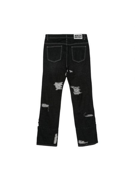 Distressed straight jeans Who Decides War schwarz
