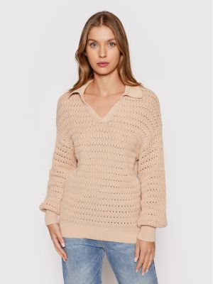 Oversize пуловер Na-kd бежово