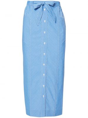 Spódnica w paski Carolina Herrera niebieska