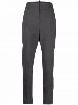 Pantalones con cremallera slim fit Brunello Cucinelli gris