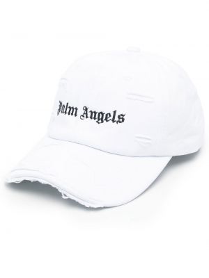 Nødlidende brodert cap Palm Angels hvit