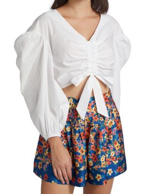 Блузка AMUR с объемными рукавами Laurel белый