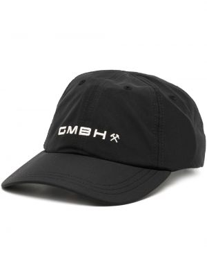 Haftowana czapka z daszkiem Gmbh czarna