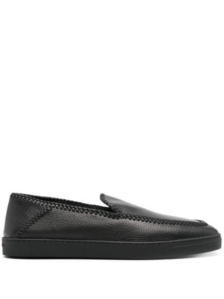 Læder loafers Giorgio Armani sort