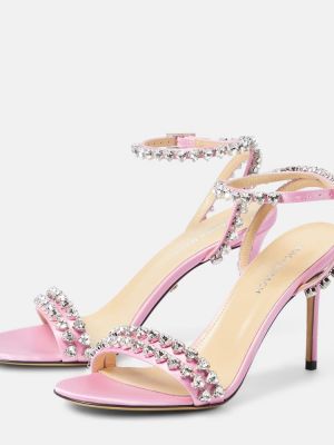 Sandali con cristalli Mach & Mach rosa