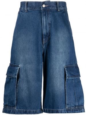Cargo kratke hlače z vezenjem Afb modra
