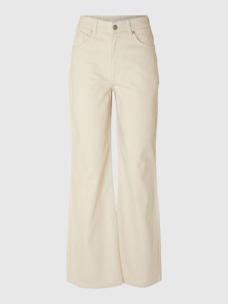 Jeans Selected Femme blanc