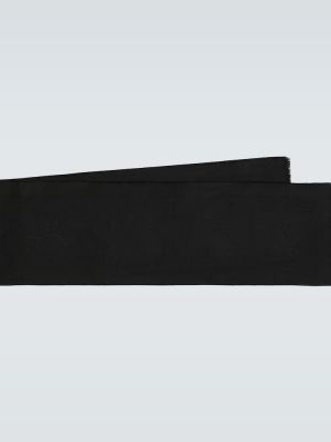 Hodvábny vlnený šál Gucci čierna