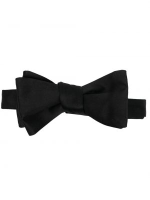 Šilkinis kaklaraištis su lankeliu Maison Margiela juoda