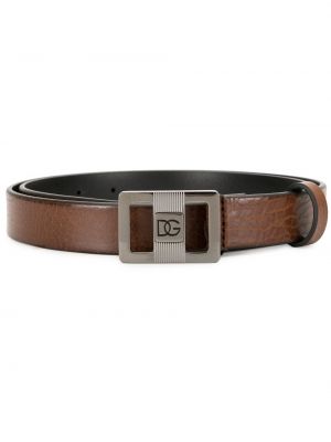 Cinturón con hebilla Dolce & Gabbana marrón