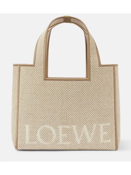 Jacquard miniväska Loewe beige