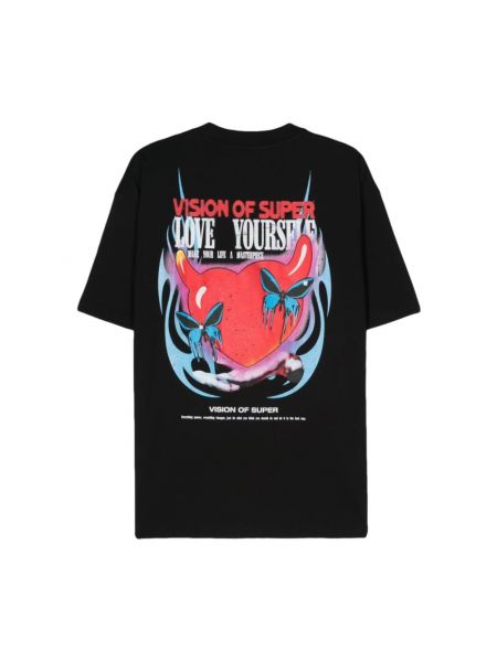 Camiseta con corazón Vision Of Super negro