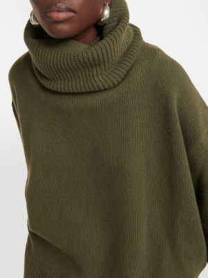 Vilnas džemperis ar augstu apkakli Moncler pelēks