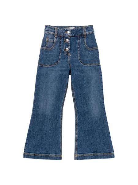 Bomull flared jeans for jenter Etro