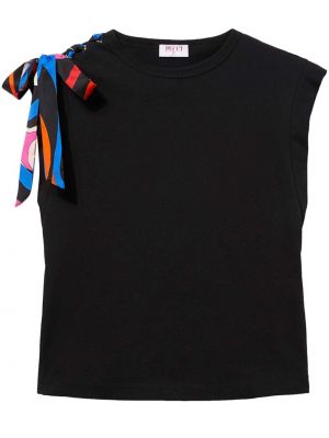 T-shirt aus baumwoll Pucci schwarz