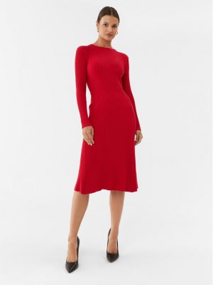 Плетена рокля Silvian Heach червено