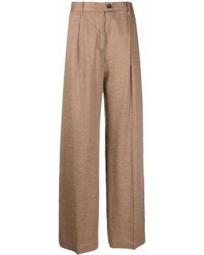 Pantalones de cintura alta Nine In The Morning marrón