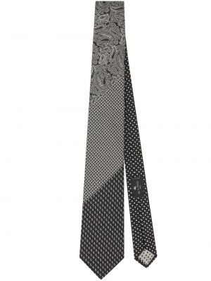 Selyem nyakkendő Etro fekete