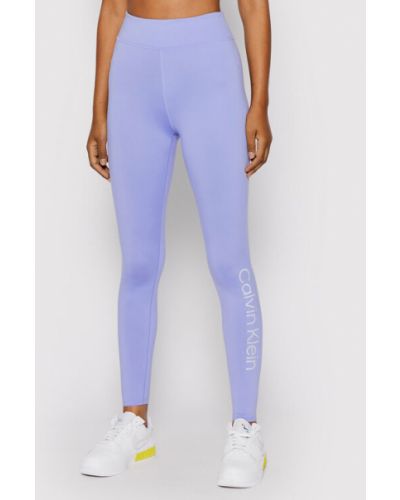 Calvin Klein Performance Leggings 00GWS2L608 Kék Slim Fit