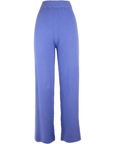 Широки панталони тип „марлен“ Influencer синьо