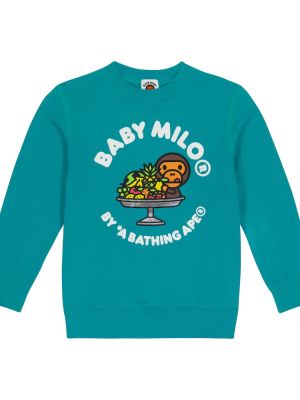 Jersey bomull hettegenser for gutter Bape Kids