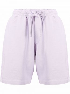 Bombažne kratke hlače Nanushka vijolična