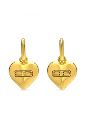 Σκουλαρίκια με μοτίβο καρδιά Balenciaga χρυσό