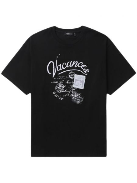 Βαμβακερή μπλούζα με σχέδιο Five Cm μαύρο