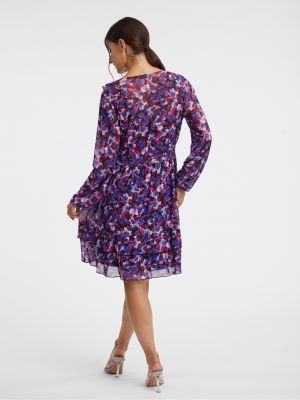 Kvetinové kvetinové šaty Orsay fialová