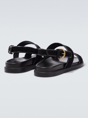 Semišové sandály Gianvito Rossi černé