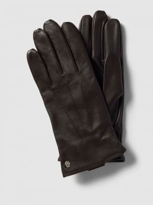 Перчатки из натуральной кожи Roeckl, темно-коричневый