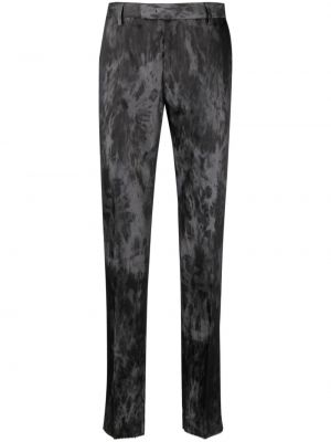 Pantalon slim à imprimé Karl Lagerfeld gris