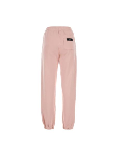 Pantalones de chándal de algodón Versace rosa