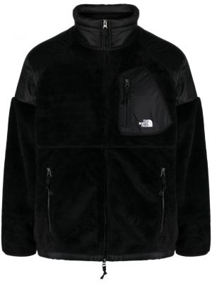 Flīsa dūnu jaka ar apdruku The North Face melns