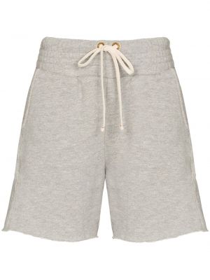Bombažne kratke hlače Les Tien siva