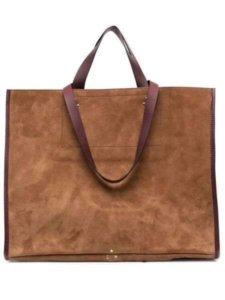 Semsket skinn shoppingbag Jérôme Dreyfuss brun