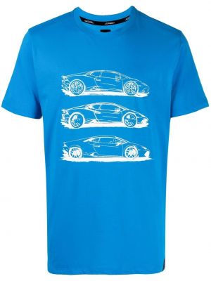 T-shirt Automobili Lamborghini blå