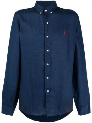 Lininis polo marškinėliai Polo Ralph Lauren
