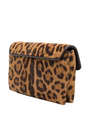 Tasche mit print mit leopardenmuster Tom Ford braun