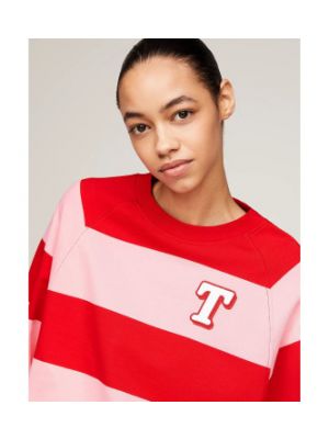 Sweat large Tommy Jeans rouge
