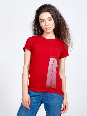 Красная хлопковая спортивная футболка Berserk Sport