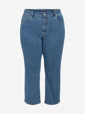 Priliehavé priliehavé džínsy s rovným strihom Vila modrá