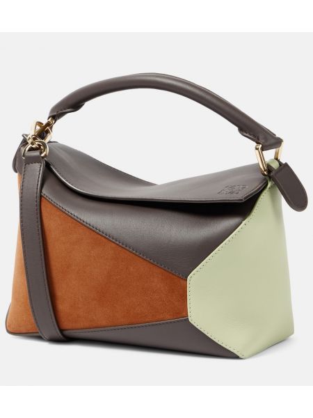 Lær stoffpose Loewe beige