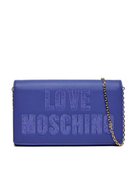 Borse pochette Love Moschino blu