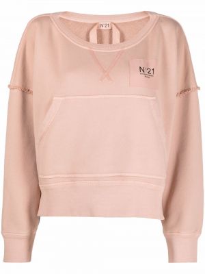 Sweatshirt mit u-boot-ausschnitt N°21 pink